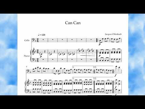 Can Can Jacques Offenbach Cello + Piano