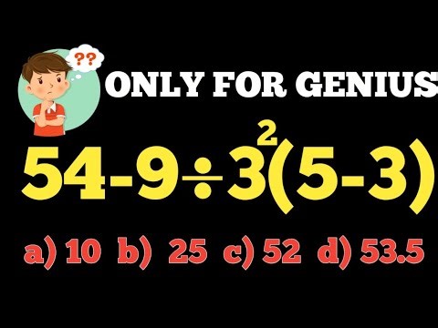 Only Geniuses Can Solve This Maths Question