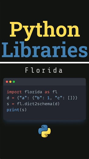 Explore Nested Dictionaries Easily with Florida #pythonprogramming #datascience #dataanalysis | Thom Code