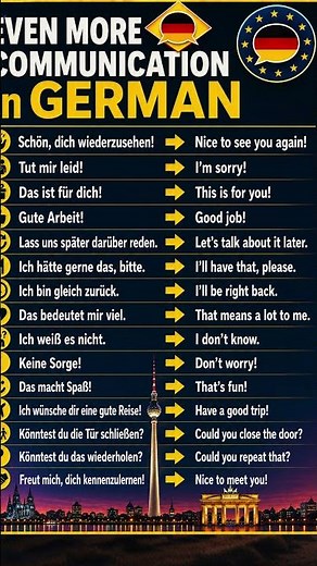 How to learn German quickly? Learn German Compliments FAST and EASY