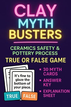 Clay Myth Busters: Ceramics Safety & Pottery Process True or False Game