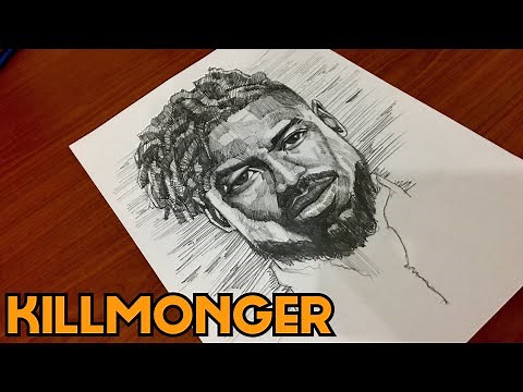 Drawing Erik Killmonger (Michael B. Jordan) - Speed Sketching