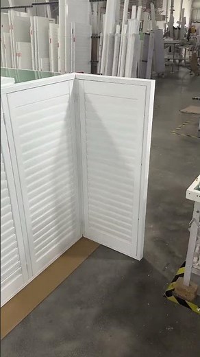 Custom Folding Plantation Shutters | Large Multi-Panel Shutter System Assembly in Our Factory