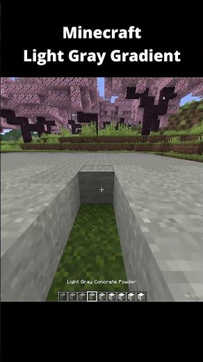 Light Gray to White Minecraft Gradient