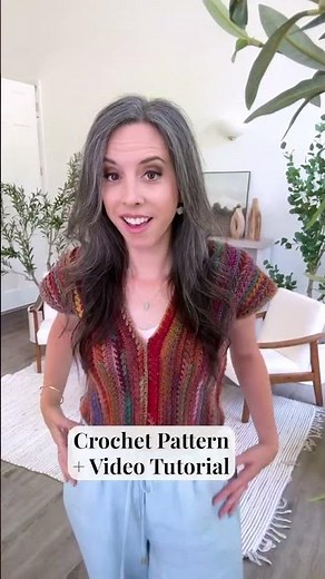 EASY Crochet Summer Top Pattern - The Braided Wheat Stitch Top with 4 Yarn Weights