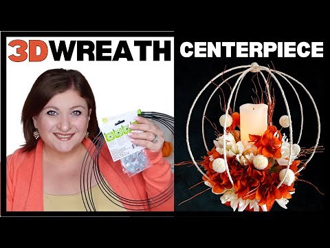 3D Wreath Form FALL CENTERPIECE Easy AUTUMN Dollar Tree DIY Step by step Tutorial