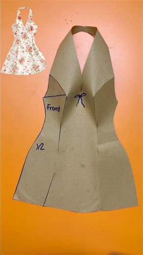 Sweet & Girly Tie-Strap Dress Pattern Making Tutorial 🎀✨ #sewing #fashion #sewingtutorial