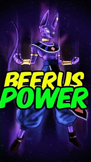 When beerus use full power 😵#ytshorts #dragonballz #beerus