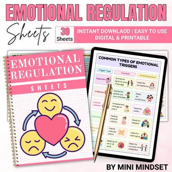 SEL BUNDLE: Emotional Regulation Worksheets & Coping Skills (Grades 2-4)