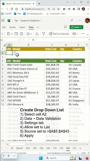 How do I return multiple arrays in Xlookup? - Excel Tips and Tricks #shorts #fyp
