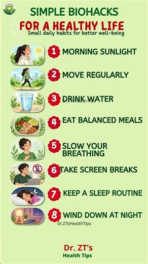 Simple Biohacks for a Healthy Life | Easy Daily Habits for Better Well-Being | Dr. ZT Health Tips