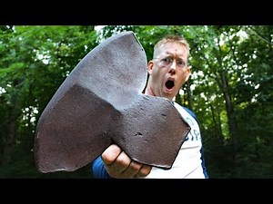 HUGE Ax Restoration - 8 lb Antique Hewing Axe Head