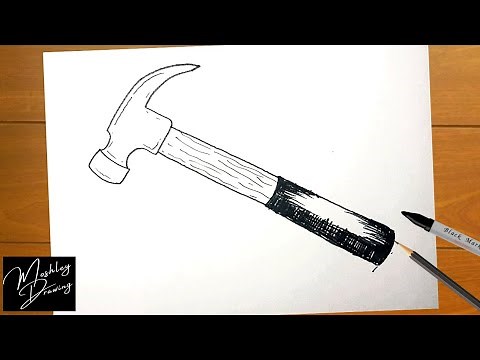 How to Draw a Hammer Easy Step by Step