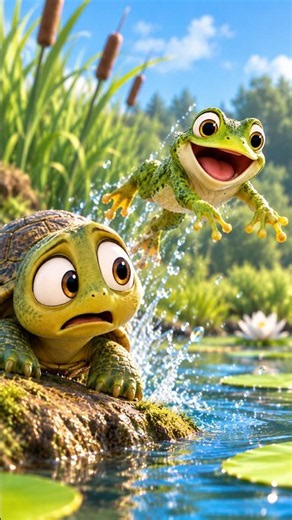 She couldn't swim... until this happened 🥹🐢 #inspiring #storytime