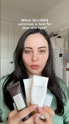 Skin 1004 sunscreen review- which is best for your skin type? #sunscreen #sunscreenreview #spf