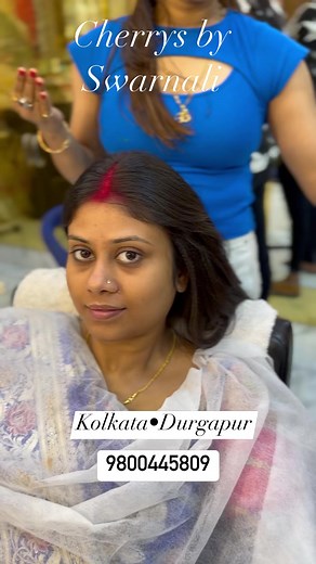 3.5K views · 67 reactions | BOOK YOUR BRIDAL DATES WITH Cherry's Club Salons, Makeup,Nail,Skin & Academy by Swarnali De sikder Blouse by The Exotic Couture by Swarnali.Unit of Cherry’s Fashion. 098004 45809 | Cherry's Club Salons •MAKEUP•Nails•Skin•Hair By Swarnali De Sikder | Facebook