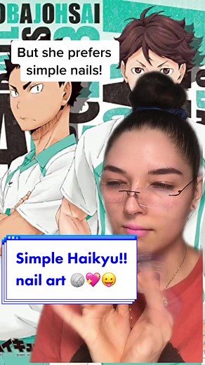 Anime Nail Art Inspired by Haikyuu Uniforms