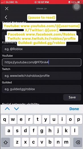 How to add links to your Roblox profile!