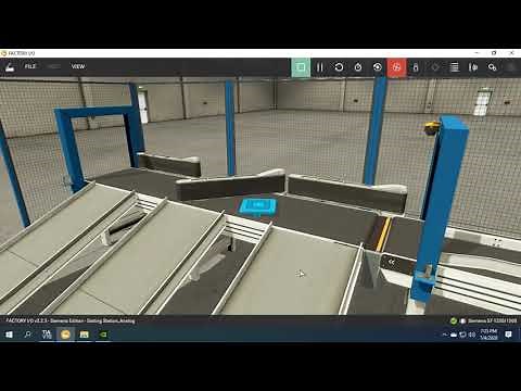 Sorting Station in Factory IO program in Siemens S7 1200