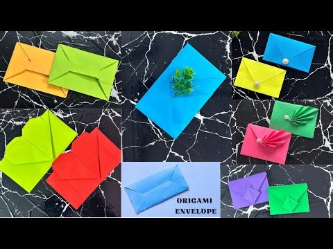 7 Easy Origami Envelope Tutorial | How to make a paper envelope | DIY