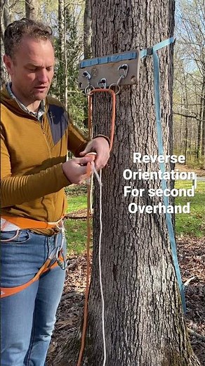 Rappel the full rope length with a tagline rappel #rockclimbing #rappelling #multipitch