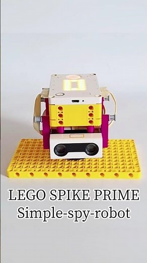 LEGO SPIKE PRIME | Simple-spy-robot👁️#lego #buildingconstruction #robot #legospike