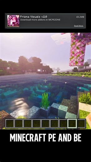 BEST SHADERS FOR MINECRAFT PE/BE 1.21+ 🤯🤯😱 #viral #shorts