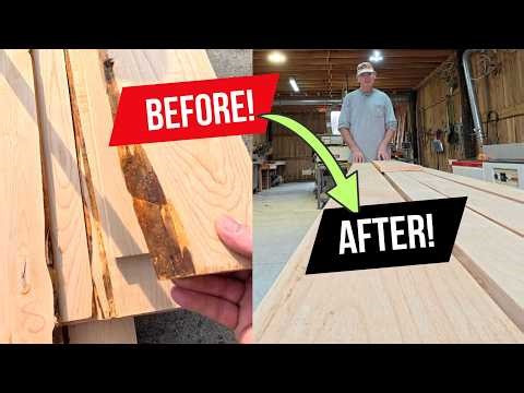 Straight Line Rip Saw - Making Real "Superior Grade" Sawmill Lumber and Make More Money!