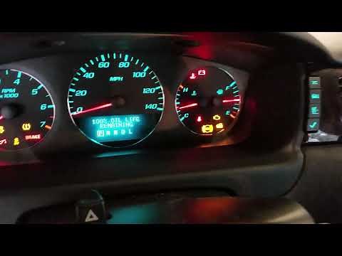Reset oil light 2013 Chevy Impala