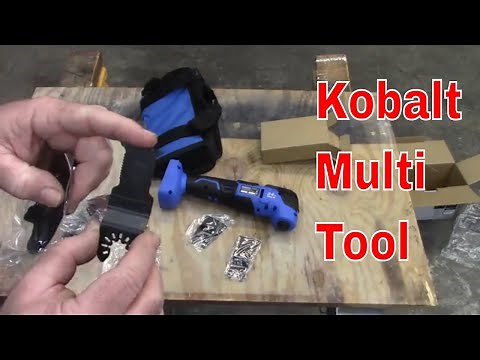Kobalt multi tool. Unboxing and first use.