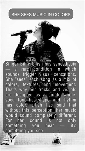 SHE SEES MUSIC IN COLORS