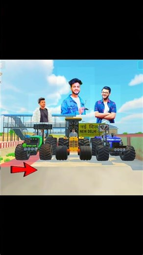 किसका ट्रैक्टर चढ़ पाएगा 😱 Indian viachle sumulotr 3D #viral#short#shorts#indianvehiclesimulator3d