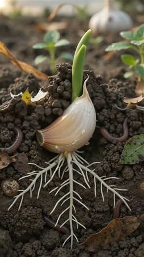 From One Garlic Clove to a Whole Bulb! 🧄