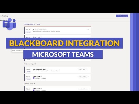 Blackboard and Microsoft Teams integration | Better together in 2022