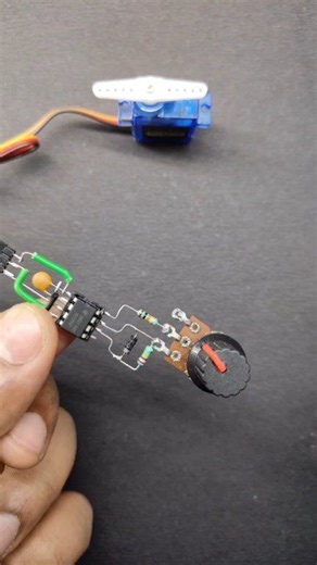 Servo Motor Controller Circuit using NE555 IC #science #diy #tips | MR. Trick and Tips