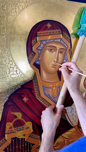 Petro Birov on Instagram: "Painting process / Iconography @icon_experience"