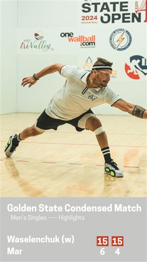 📅 Day 26 of #IRTJuneRewind! Kane Waselenchuk vs Javier Mar — 2024 Golden State Open Semis 🎯 Power. Precision. Pressure. All packed into one condensed match. Wanna see more like this? Hit up IRT Club. (Link in bio.) #RacquetballReturns | International Racquetball Tour