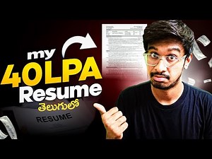 How to Make Best *RESUME* from Scratch In తెలుగు(Free Templates)