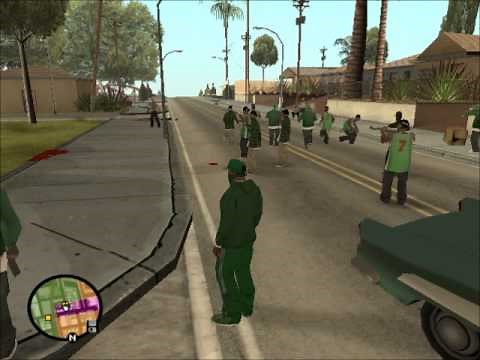 GTA San Andreas - Gang territories in whole map with big gang