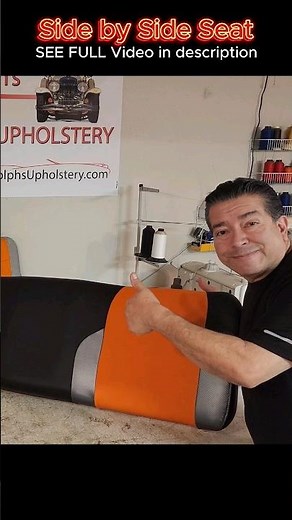 How To DIY Side By Side Seat Upholstery #sewing #autoupholstery #howto