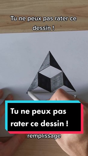 Dessin 3D facile : Comment dessiner un triangle équilateral
