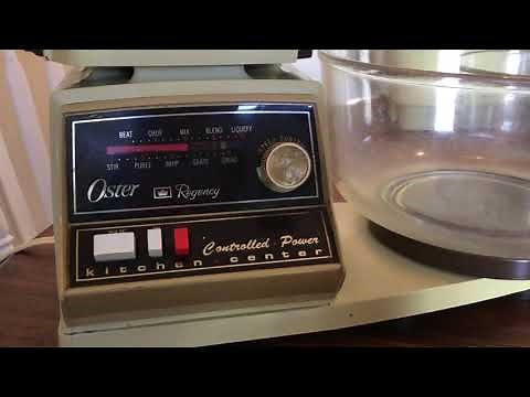 Vintage Oster Regency Kitchen Center Blender Mixer Grinder With Attachements