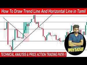How To Draw Trend Line & Horizontal Line in Tamil | TECHNICAL ANALYSIS | PRICE ACTION TRADING PATR-1