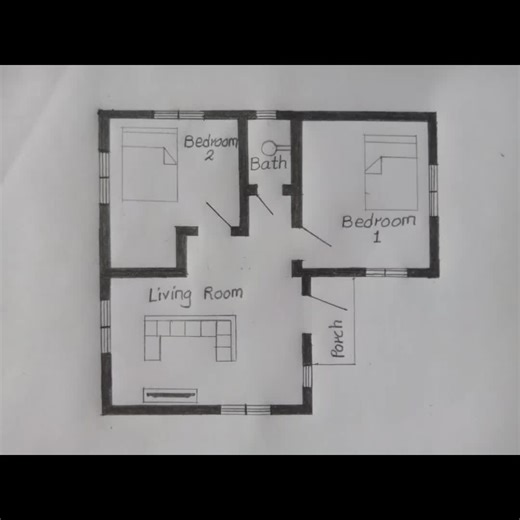 2 Bedroom House Plan Ideas for Kenyan Architecture