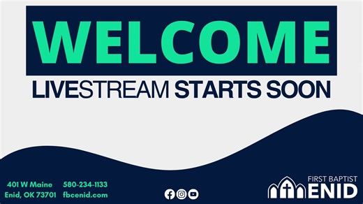 Join us on Sunday Morning for our Worship Service where we look to Jesus, our Savior! We love worshiping and diving into God's Word together. You won't want to miss it. If you have any questions about what you hear, please reach out to us at fbcinfo@fbcenid.com | First Baptist Church Enid