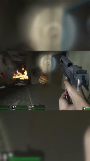 Cheeseburger apocalypse short #gaming #left4dead2 #mods #fastfood #funny