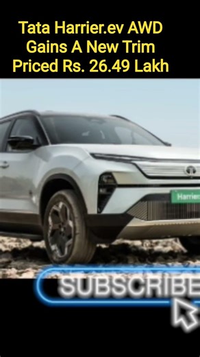 Tata Harrier.ev AWD Gains A New Trim Priced Rs. 26.49 Lakh #motorcarindia #tataharrierev #harrierev