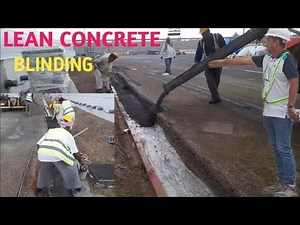 How to make blinding lean concrete direct pouring