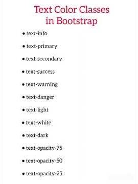 Text Color Classes in Bootstrap #textcolorclassesinbootstrap #textcolorclasses #bootstrap #css #html