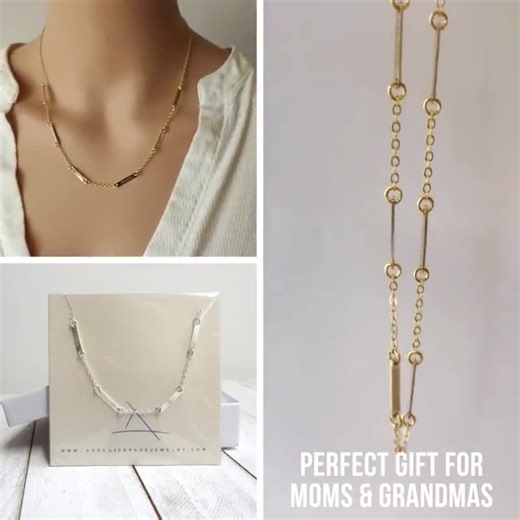 Engraved Name Bar Necklace: Sterling Silver or Gold Filled - Etsy